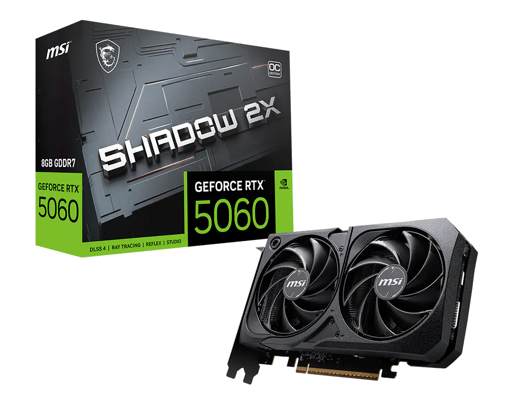 MSI GeForce RTX 5060 8G SHADOW 2X OC